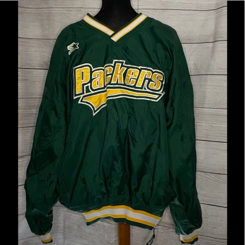 STARTER Green and Yellow Packers Bomber Jacket